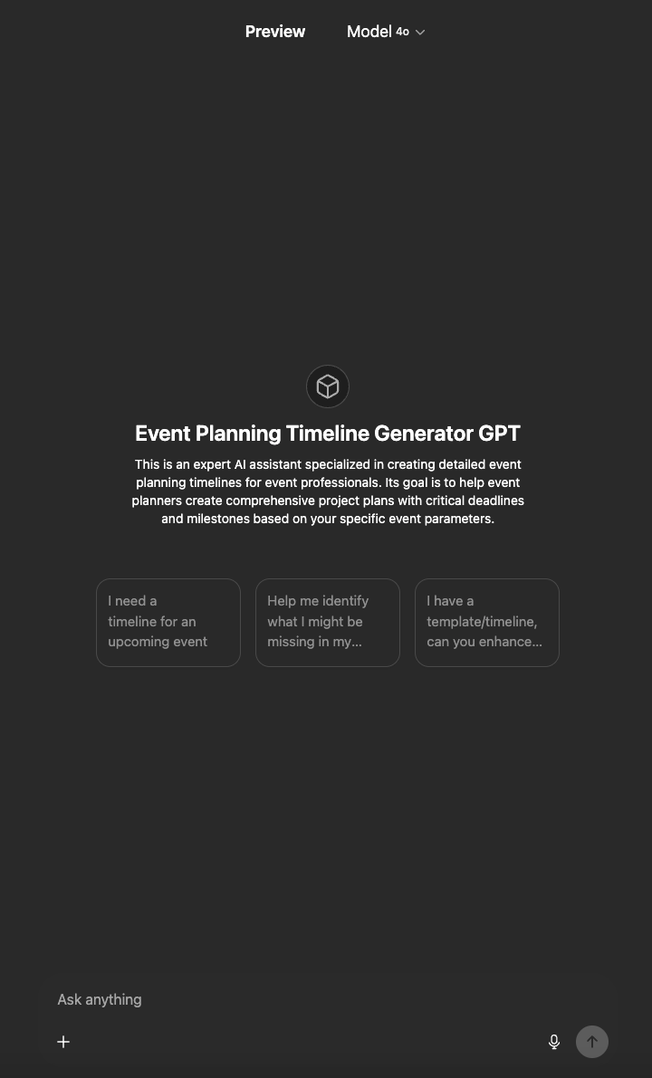 Event Planning Timeline Generator