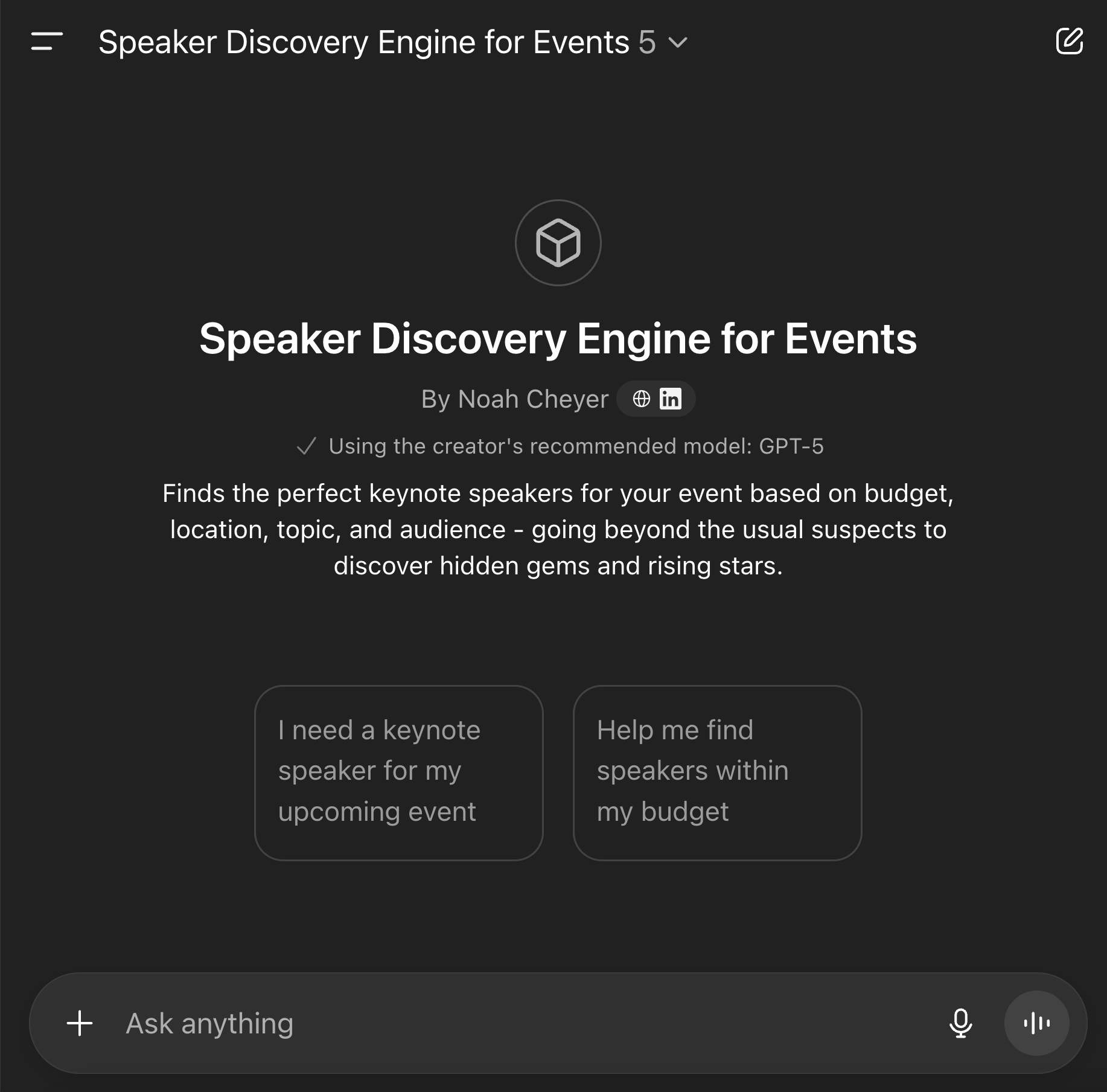 Speaker Discovery Engine