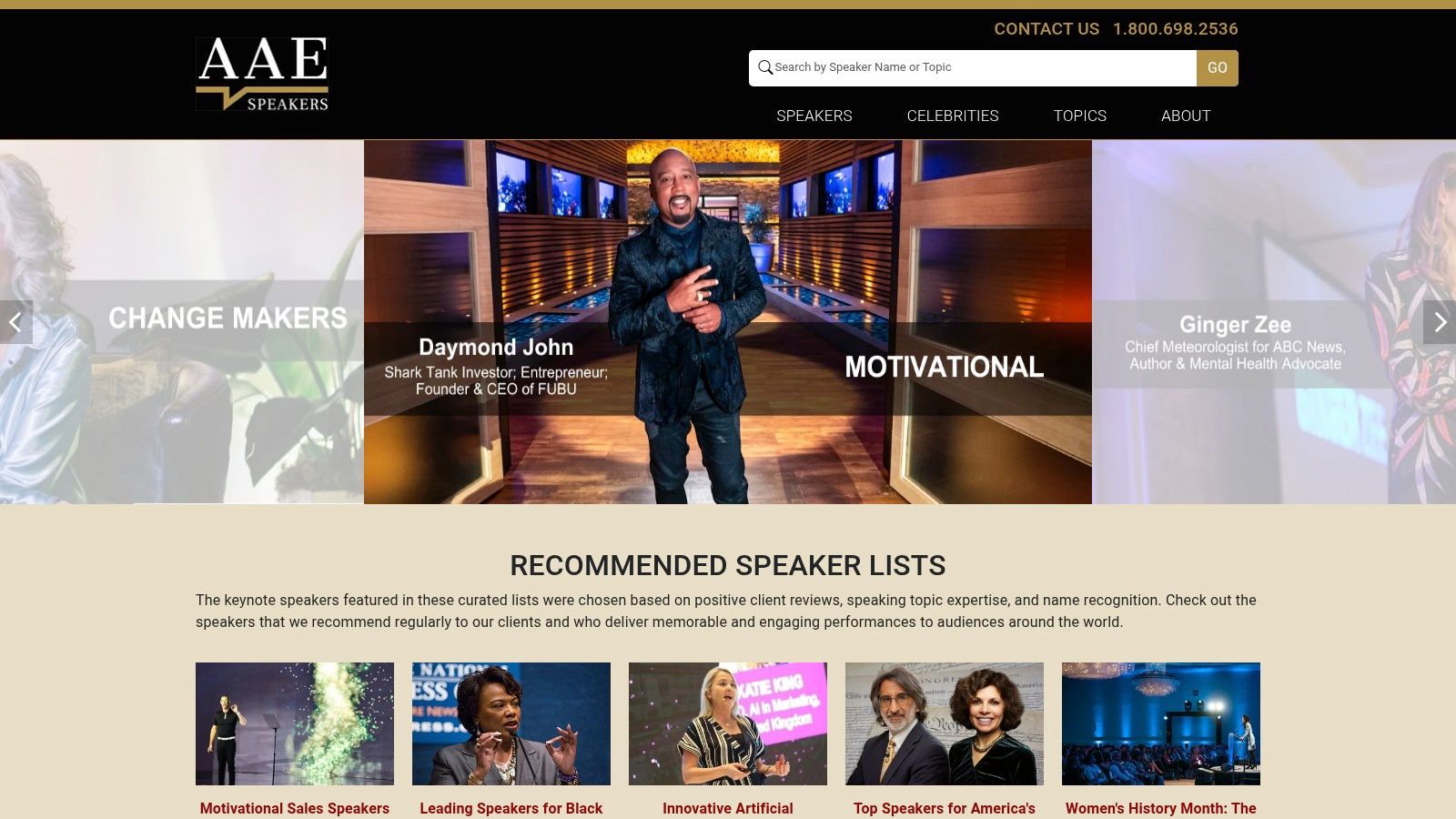 A speaker platform with transparent pricing for conference keynotes